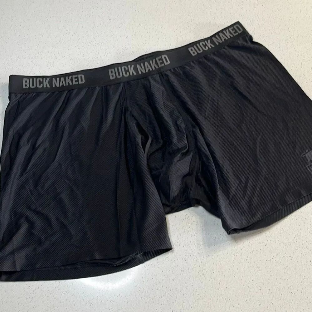 Buck Naked Bullpen Performance Boxer Briefs Size 2 XL Moisture-Wicking Stretch U